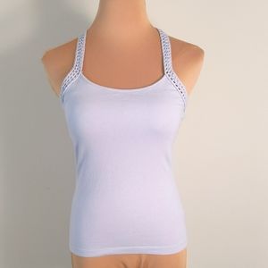 MODA International Crochet Trimmed Bra Top, S, EUC